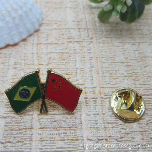 Europe Mini National Custom Made National Flag Lapel Pin Metal Badge